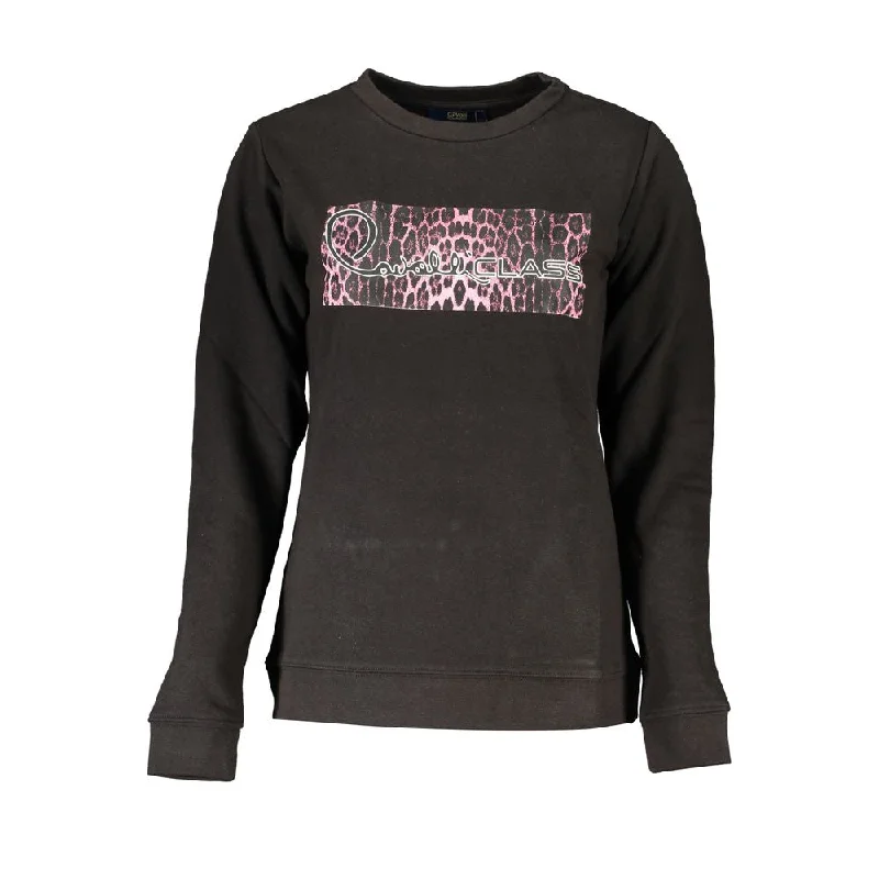 Black Cotton Sweater Open Front Closed Front Wrap Front