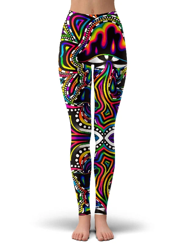 Briz Shroomz Leggings Fashionable Printed Legging Pants