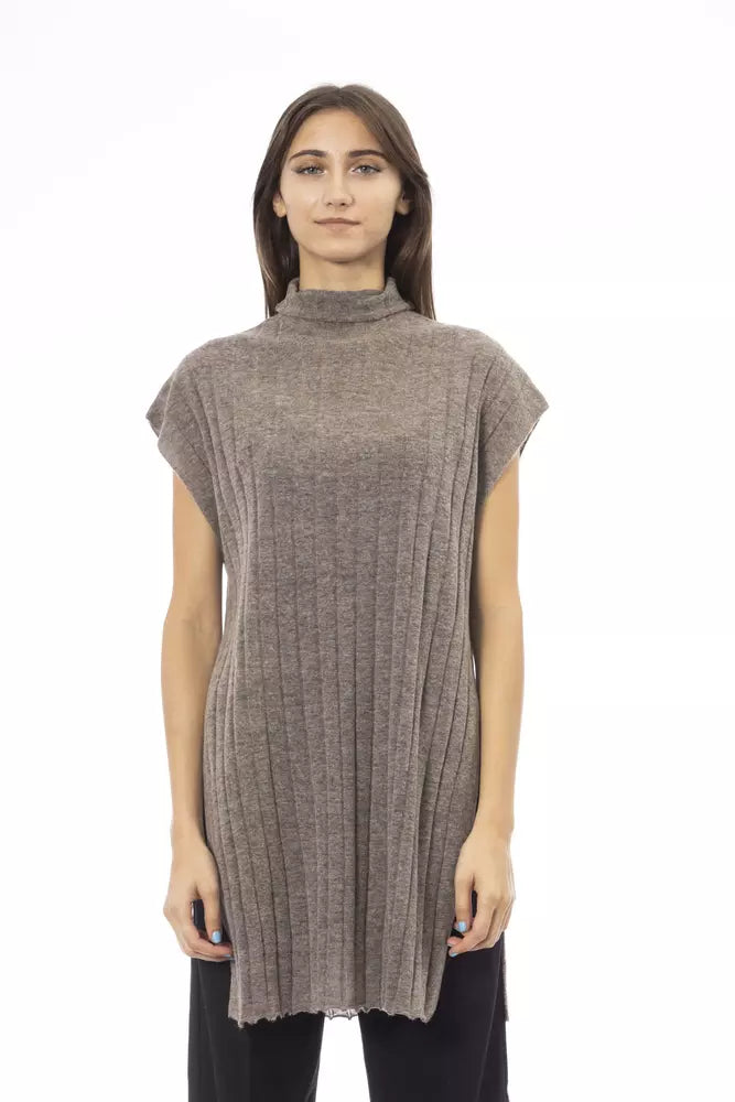 Brown Wool Women Sweater Cotton Fabric Linen Fabric Terry Fabric