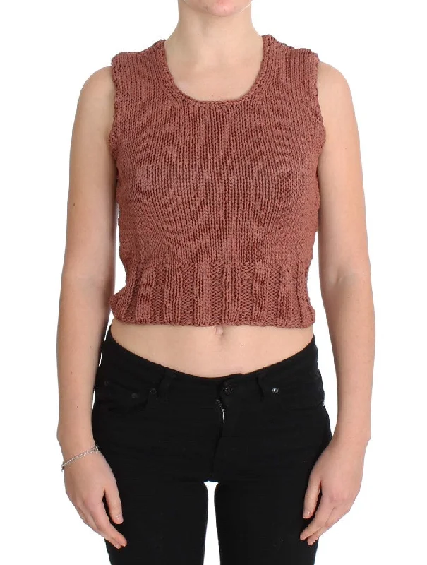 Chic Red Sleeveless Knit Vest Sweater Hooded Sweater Collared Sweater Shawl Collar