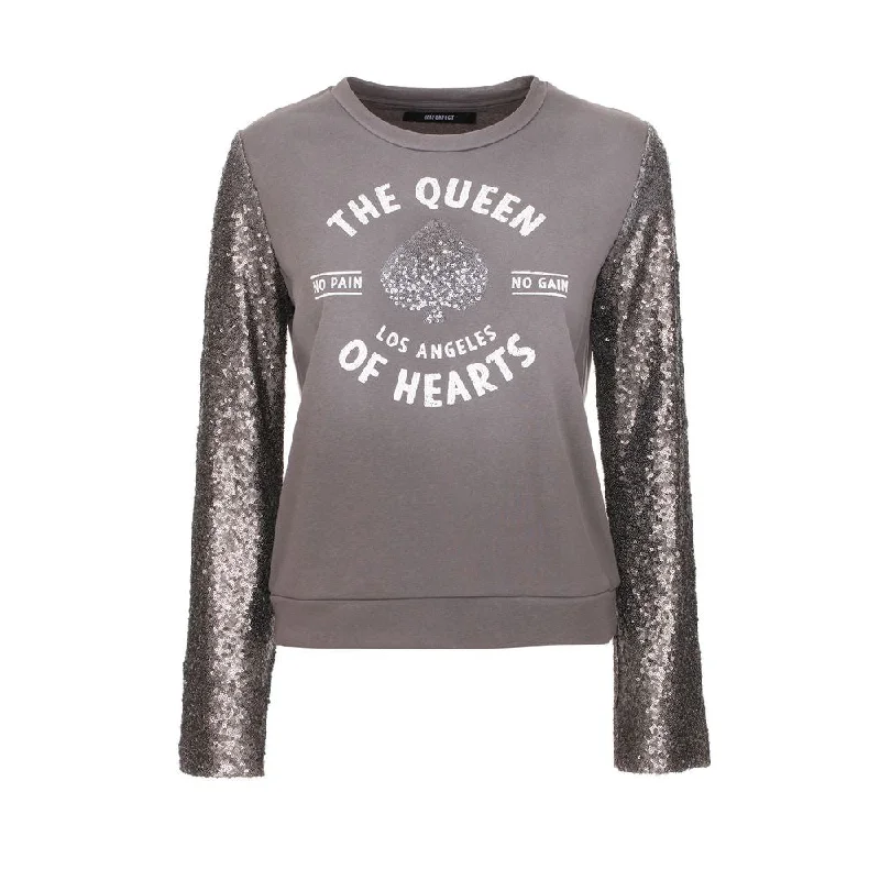 Gray Cotton Women Sweater Stylish Fashionable Trendy