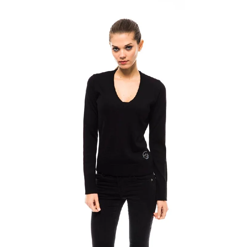 Black Wool Women Sweater Chenille Fabric Brocade Fabric Lace Fabric