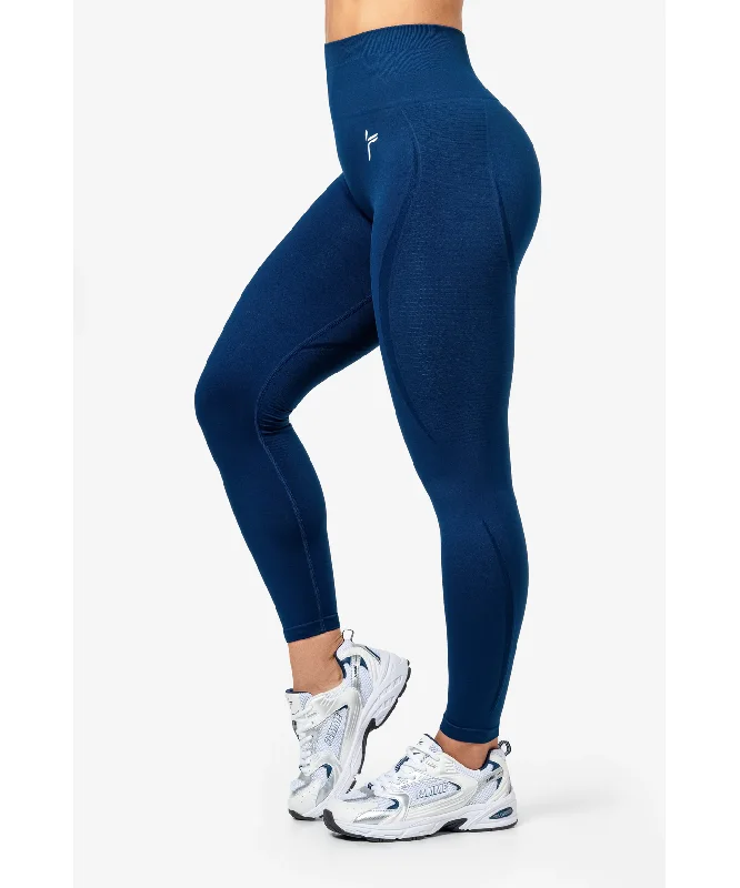 Famme Vortex V3 Seamless Leggings Blue Casual Black Leggings