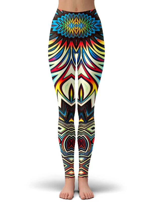 Fire for the Tribe Leggings Fashionable Solid Color Tights