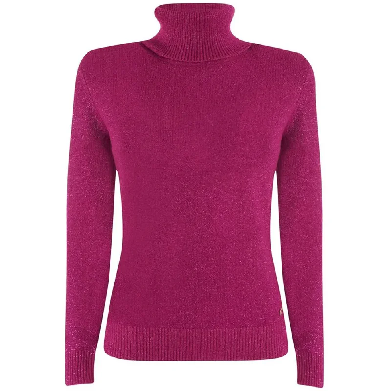 Fuchsia Viscose Sweater Machine Wash Dry Clean Hand Wash