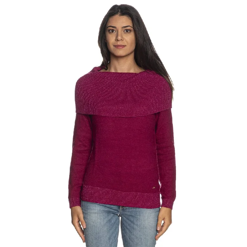 Fuchsia Viscose Sweater Neon Metallic Matte