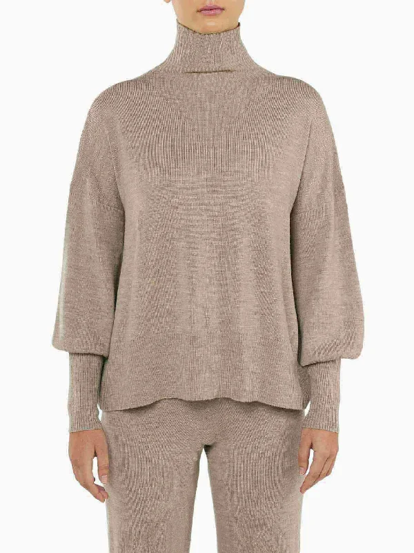 Geilo Oversized Sweater Women Fleece Sweater Nylon Polyester