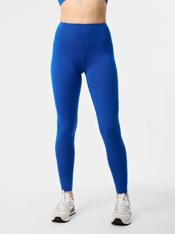 Girlfriend Collective Float High Rise 7/8 Leggings - Ultramarine Comfortable Cold Weather Leggings