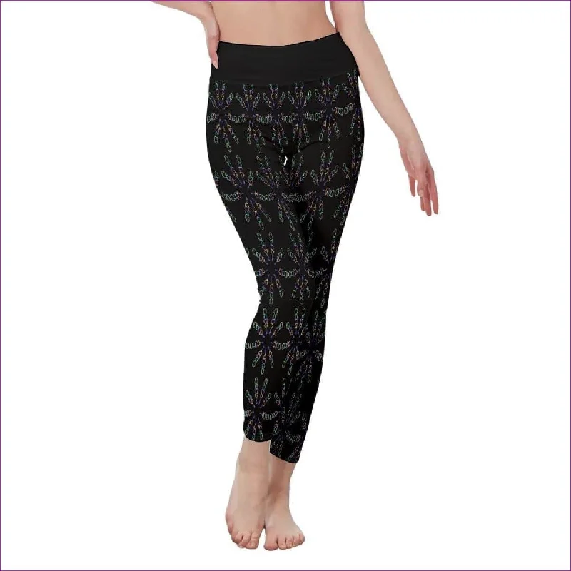 Mandala Womens Casual Leggings Trendy Colorblock Print Leggings