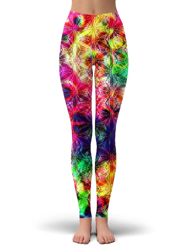 Psychedelic Flow Leggings Stylish Athletic Wear Leggings