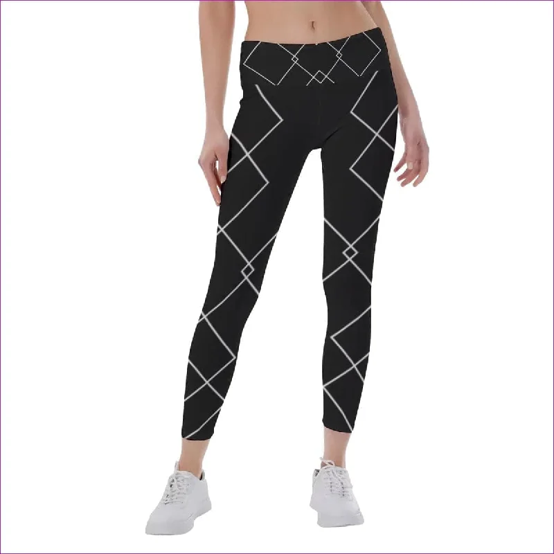 Shaped Out Women's Yoga Leggings Elegant Shiny Black Leggings