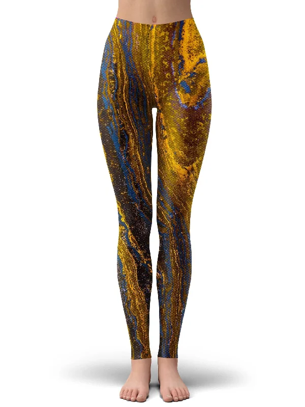 Tiger's Eye Leggings Elegant Casual Fit Leggings