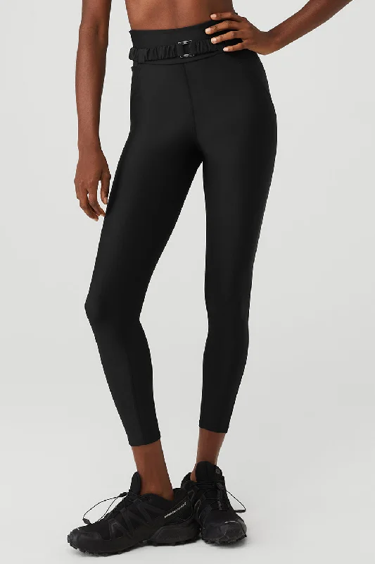 Airlift High-Waist 7/8 Charmer Legging - Black Trendy Sporty Compression Leggings