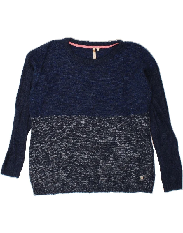 WHITE STUFF Womens Boat Neck Jumper Sweater UK 10 Small  Navy Blue High Neck Crew Neck V-Neck