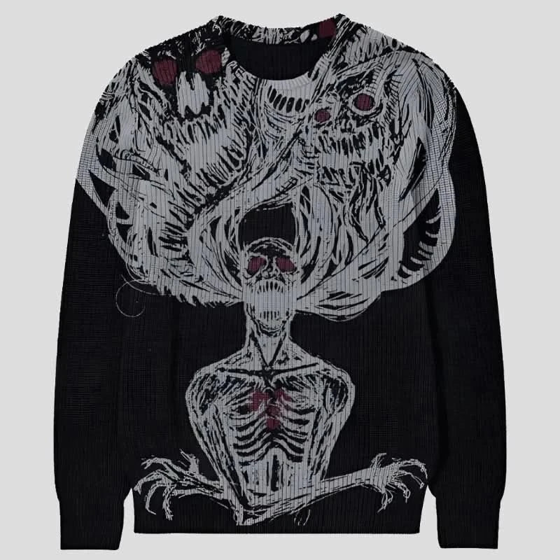 Unisex Winter Knit Sweater – Edgy & Stylish Boxy Sweater Fitted Sweater A-Line