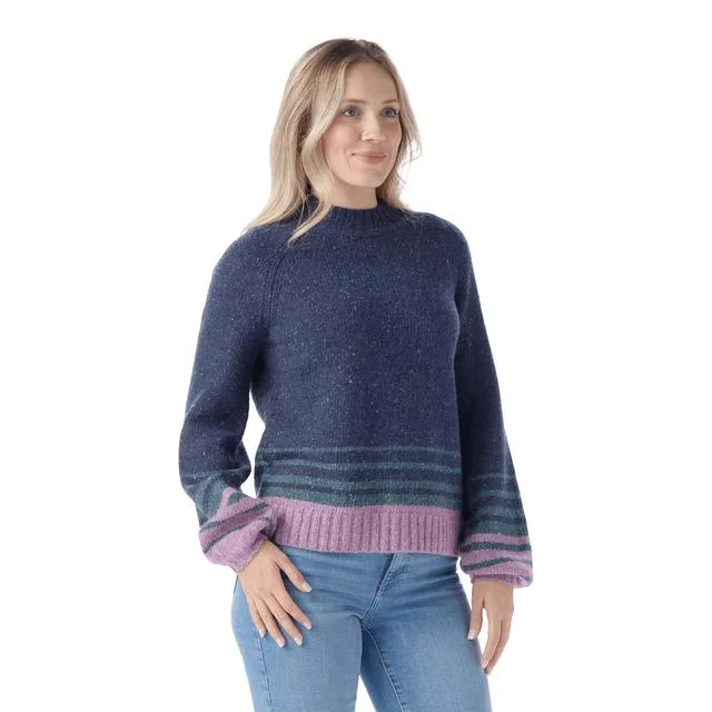Women's Cozy Lodge Ombre Sweater Wool Sweater Cotton Sweater Cashmere Sweater