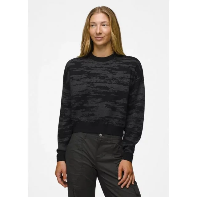 Women's Sun Fall Sweater Herringbone Houndstooth Plaid