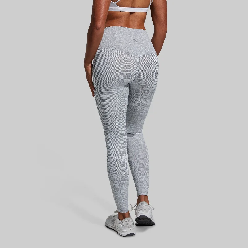 Your New Favorite Legging 2.0 (Heather White) Cozy Textured Workout Leggings