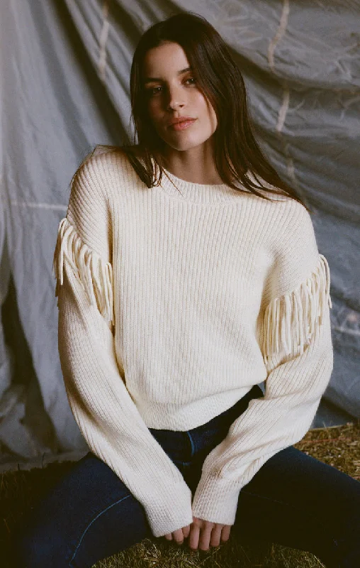 Z-Supply On The Fringe Sweater - SEA SALT Collared Crew Neck Turtle Neck