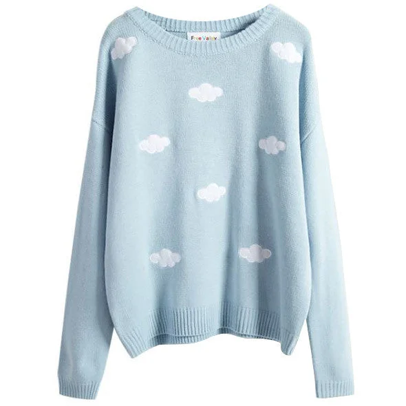 Cloud Sweater Layered Multi-layer Single Layer