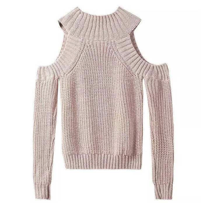 Knit Off Shoulder Sweater Machine Wash Dry Clean Hand Wash