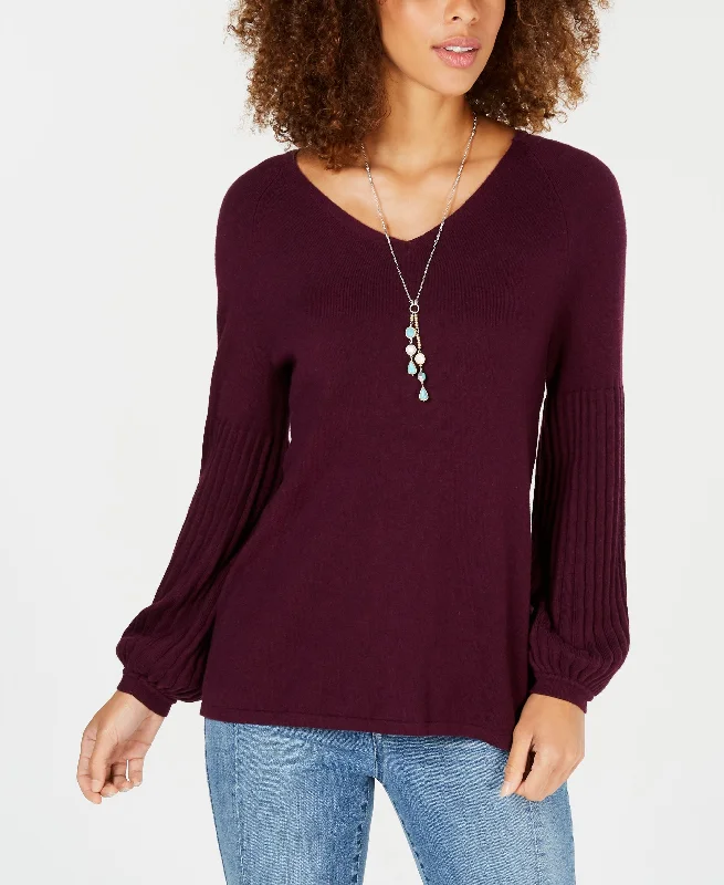 Style & Co Bishop Sleeve Tunic Sweater Oversized Loose Flowy