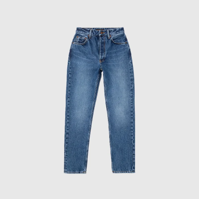 Women's Nudie Jeans Breezy Britt Stylish Paperbag Waist Denim