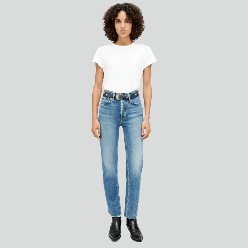 70s Stove Pipe Jeans (Mid 70s) Chic Cropped Jeans