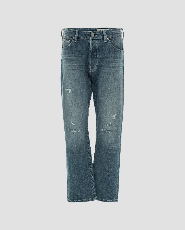 Jeans American Trendy Wide-Leg High-Waist Denim
