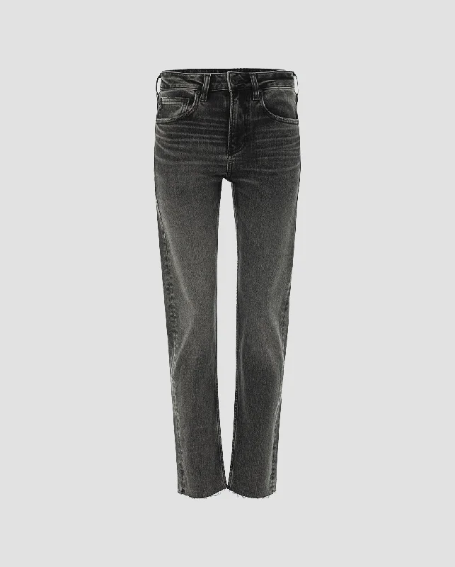 Jeans Girlfriend Crop Fashionable Straight Fit Denim