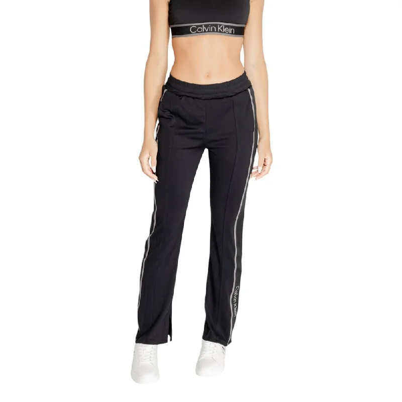 Black Recycled Polyester Jeans & Pant Fashionable Bootcut Jeans
