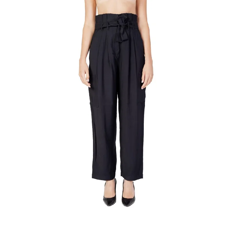 Black Viscose Jeans & Pant Chic Ripped Jeans