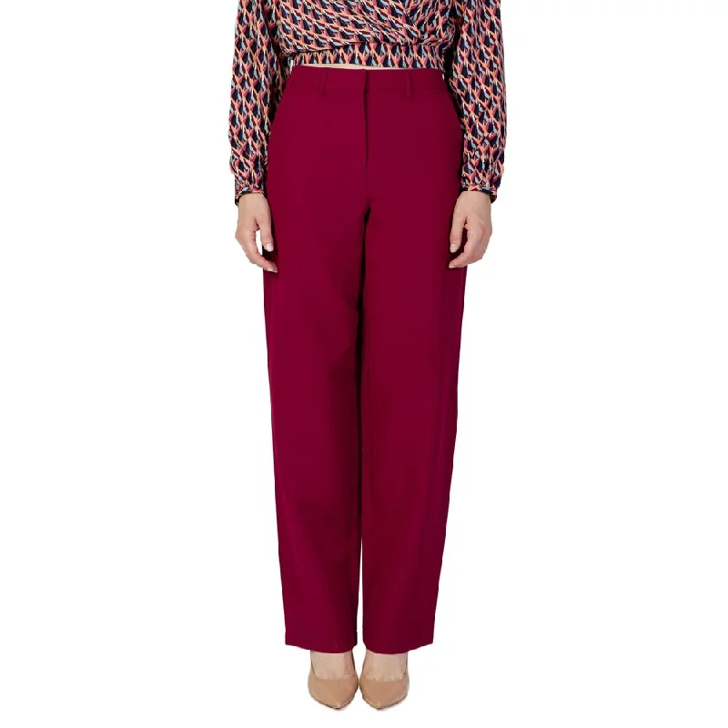 Bordeaux Polyester Jeans & Pant Stylish Bootcut Denim Jeans