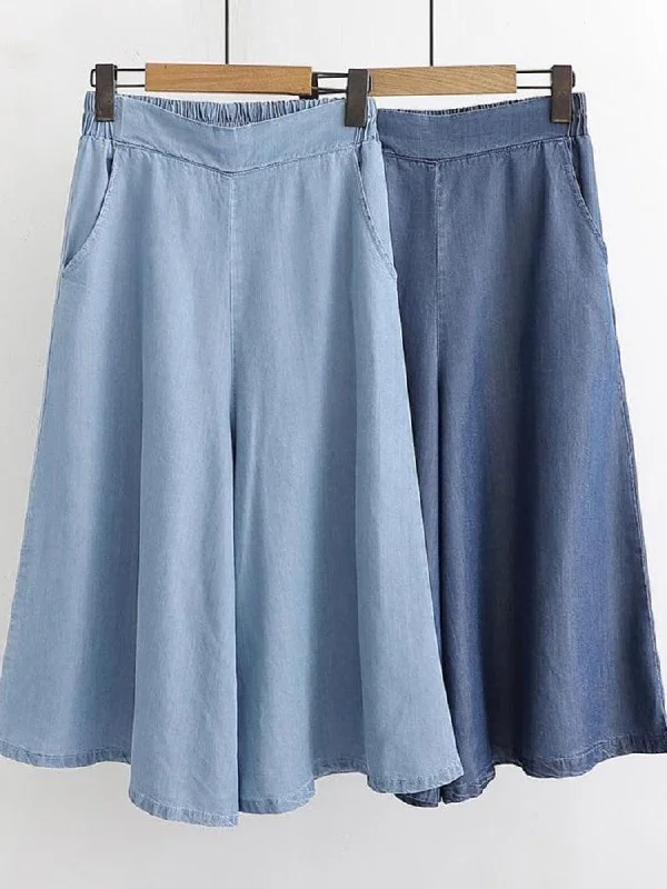 Denim Jeans Wide Leg Pants Elegant Wide-Leg Jeans