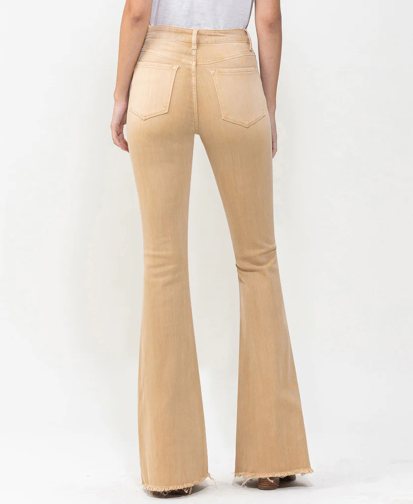 Dew Drop High Rise Flare Jeans Trendy Acid Wash Skinny Jeans