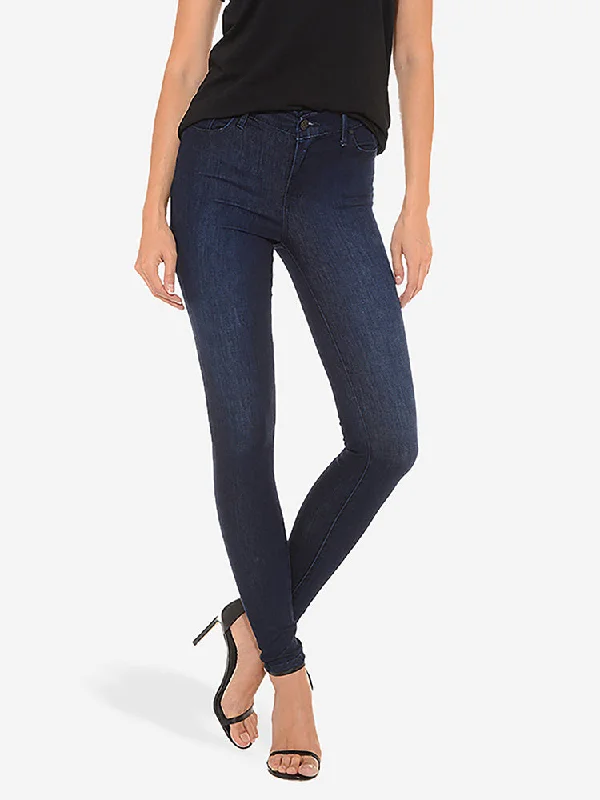High Rise Skinny Grove Jeans Fashionable Relaxed Fit Denim