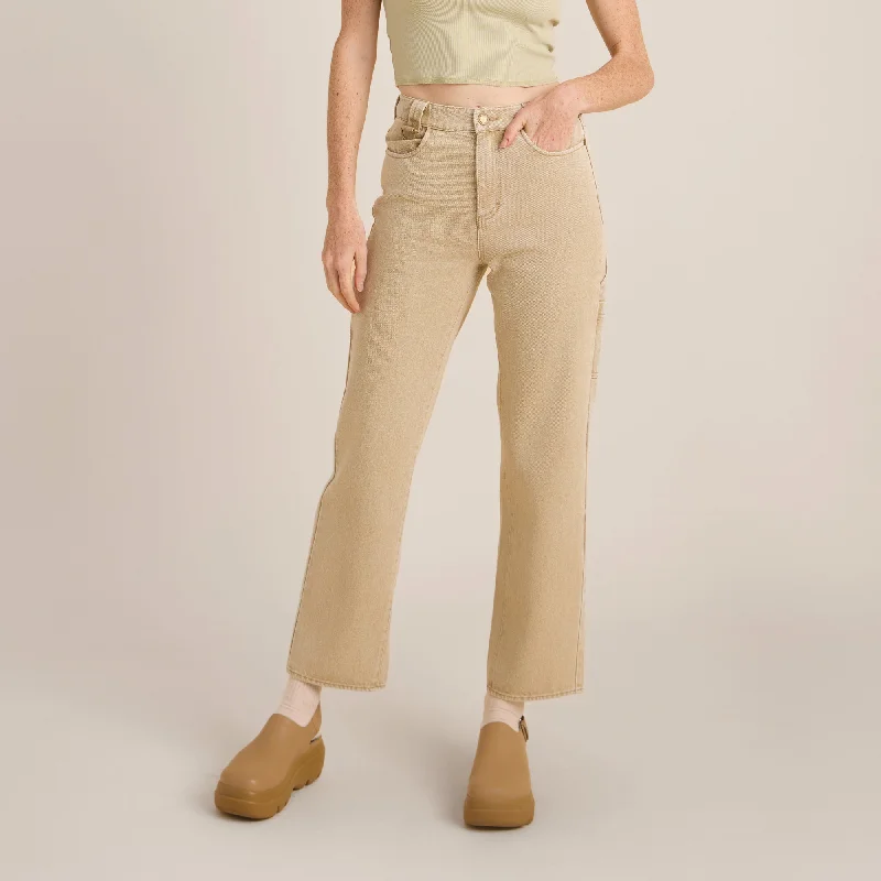 HWY 1 Jeans - Toasted Almond Comfortable Boyfriend Jeans