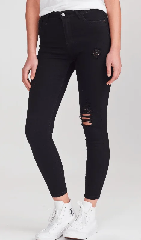 Junkfood Jeans | Grace | Black Fashionable Bootcut Jeans