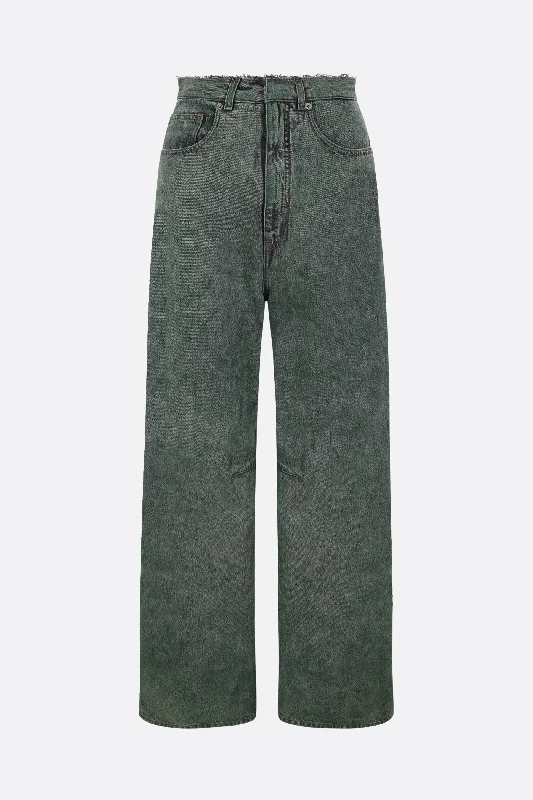 loose-fit denim jeans Cozy Tencel Blend Denim Jeans