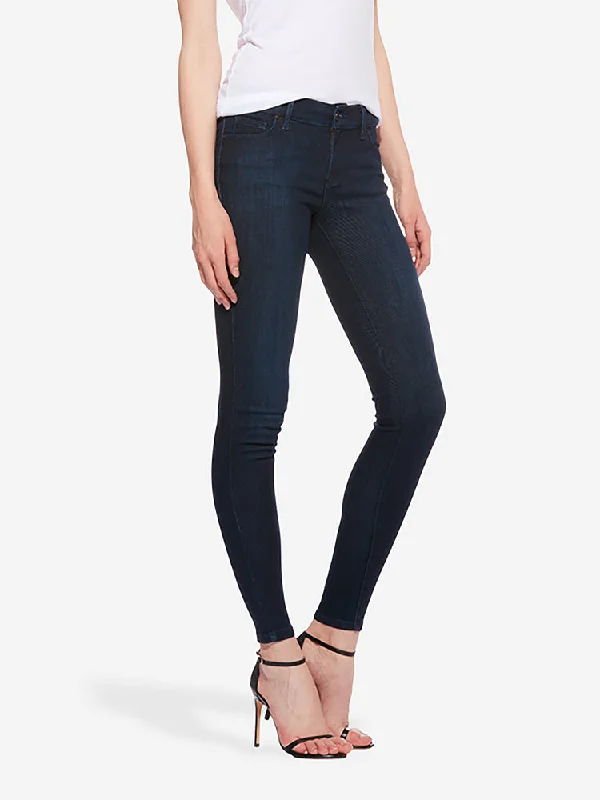Mid Rise Skinny Jane Jeans Comfortable Folded Hem Jeans