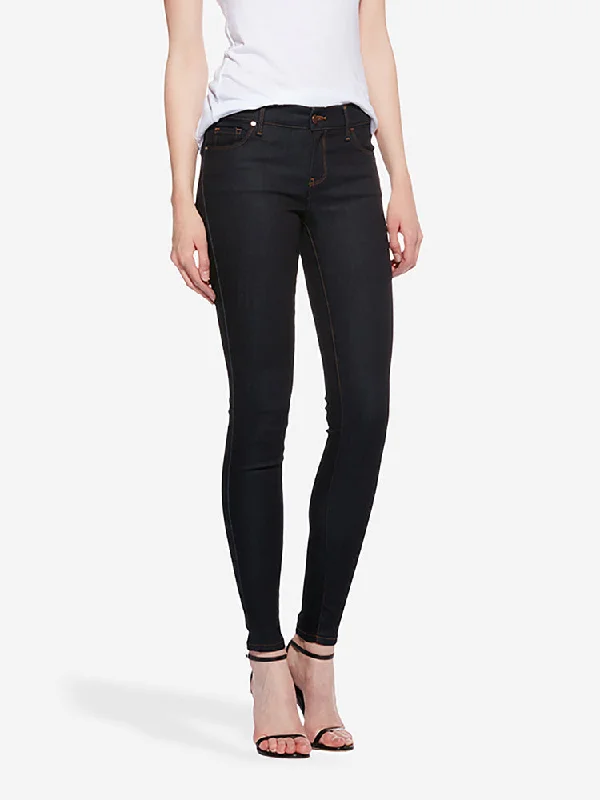 Mid Rise Skinny Jane Jeans Trendy Pleated Waist Jeans