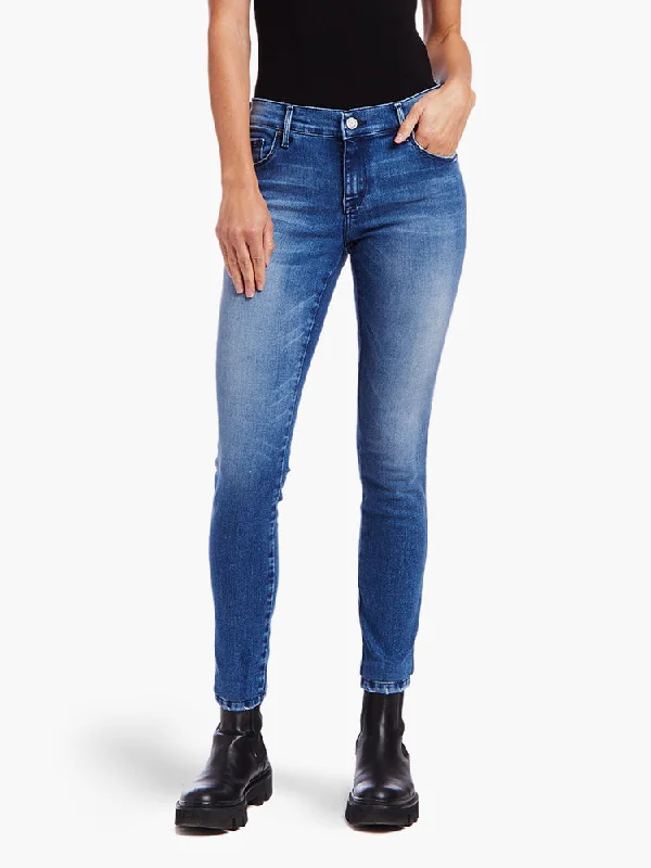Mid Rise Skinny Moore Jeans Casual Straight-Leg Jeans