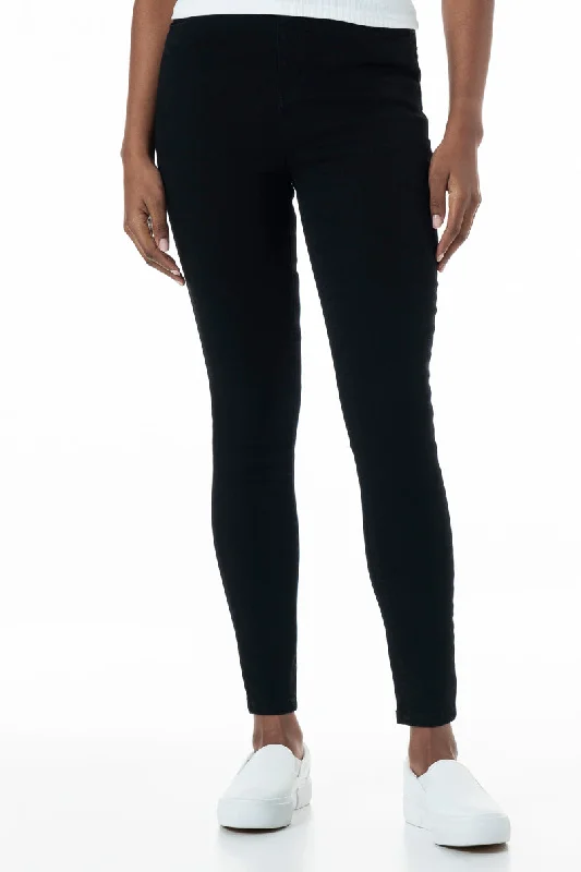 Rf09 Hi-Waisted Skinny Jeans _ 151008 _ Black Elegant High-Waisted Flared Jeans