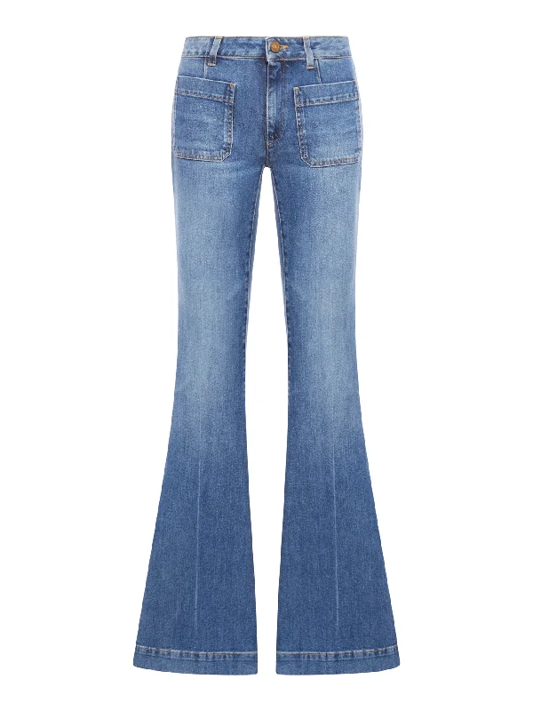 DELPHINE jeans Comfortable Faded High-Rise Jeans