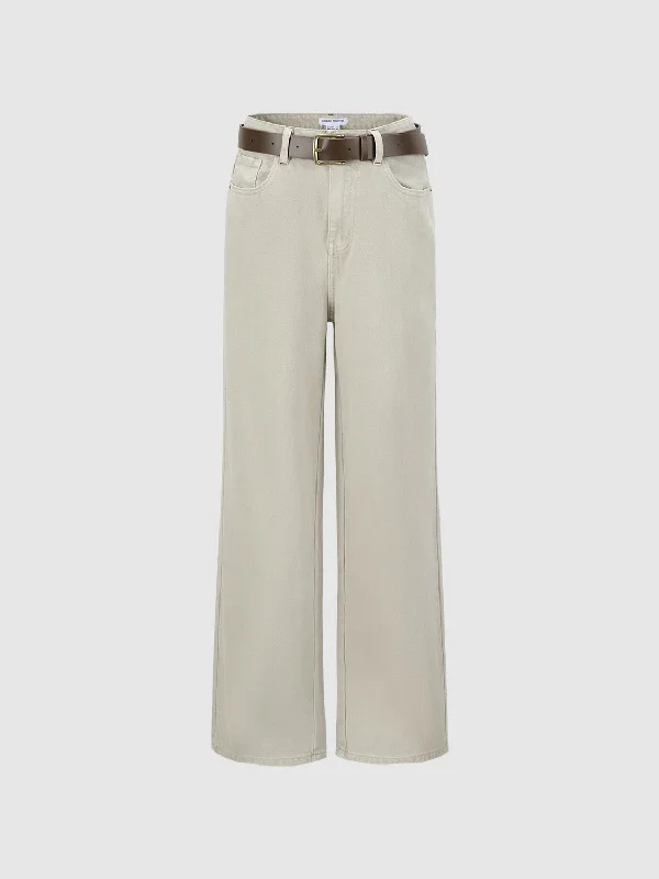 Straight Regular Jeans Casual Loose Fit Jeans
