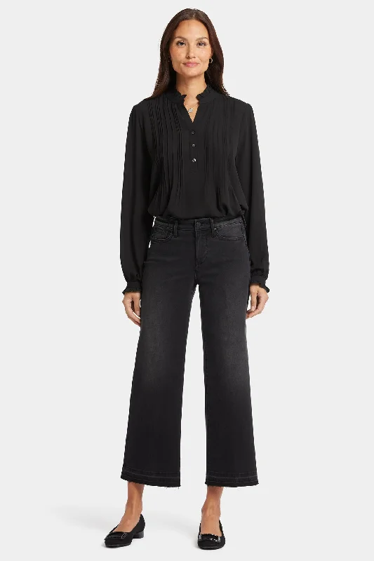 Teresa Wide Leg Ankle Jeans - Crosswinds Comfortable Stretch Fit Jeans