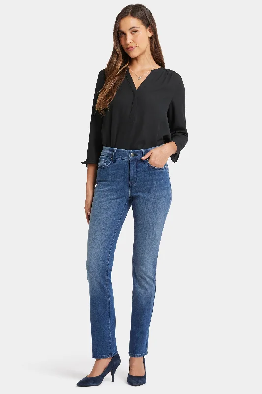 Waist-Match™ Sheri Slim Jeans - Cascade Wave Fashionable Mom Jeans