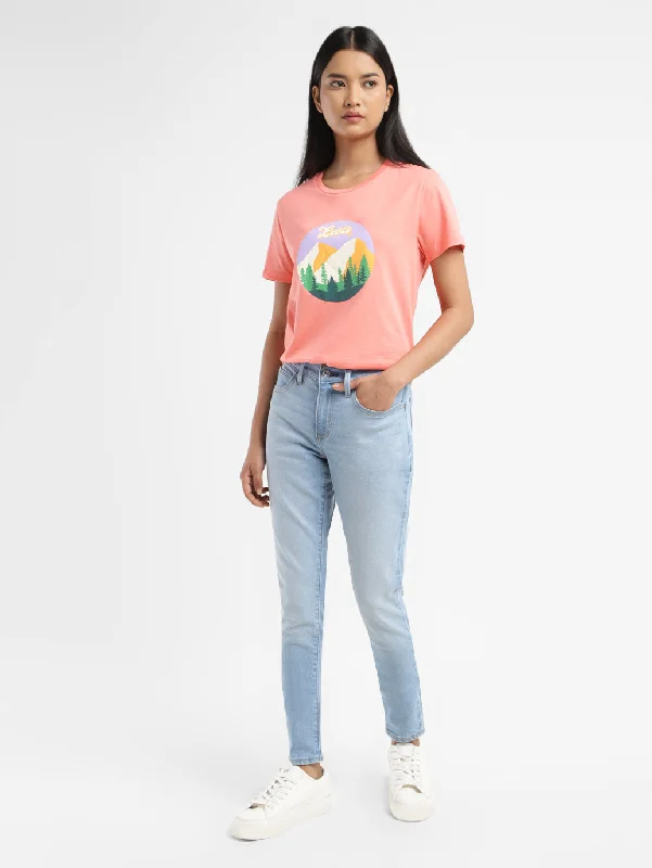 Women's Mid Rise 710 Super Skinny Fit Jeans Casual High-Waisted Bootcut Jeans