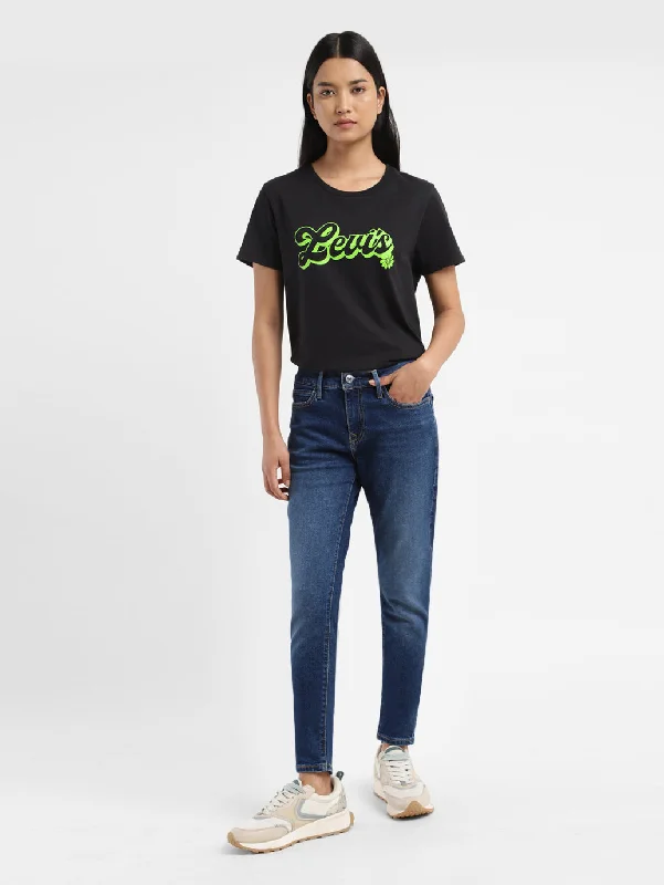 Women's Mid Rise 710 Super Skinny Fit Jeans Casual High-Waisted Bootcut Jeans