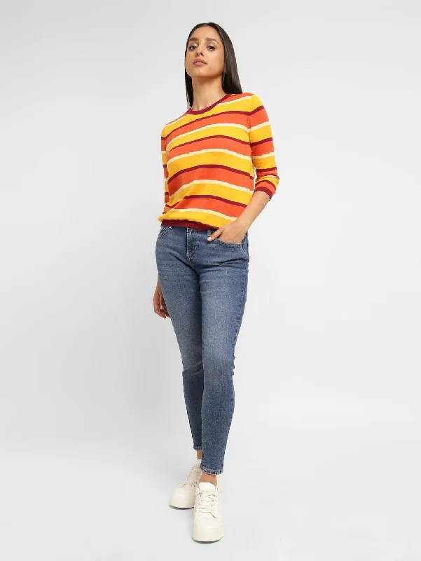 Women's Mid Rise 710 Super Skinny Jeans Stylish High-Waist Jeans